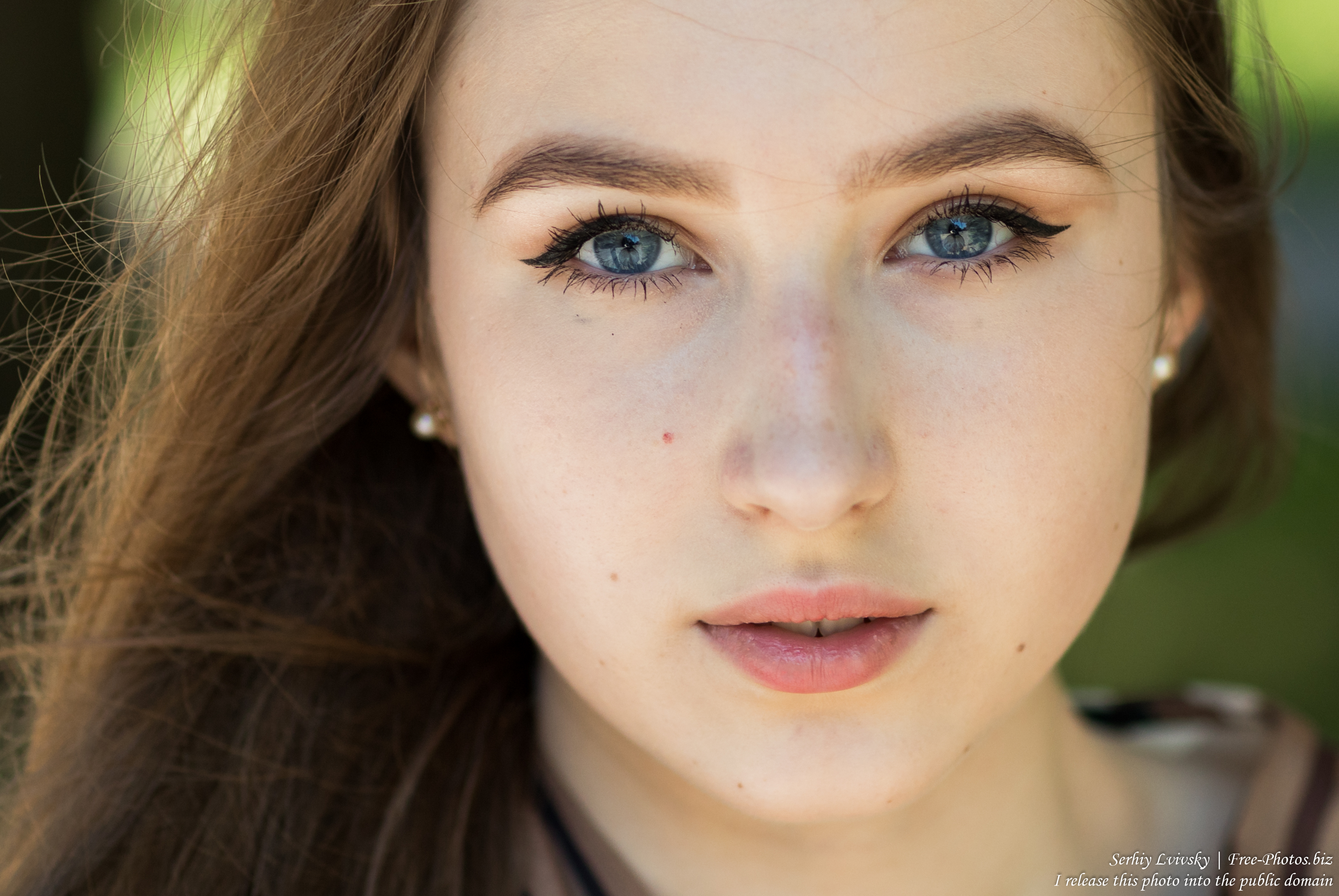Vika - a 17-year-old girl with blue eyes and natural fair hair photographed in June 2019 by Serhiy Lvivsky, picture 25
