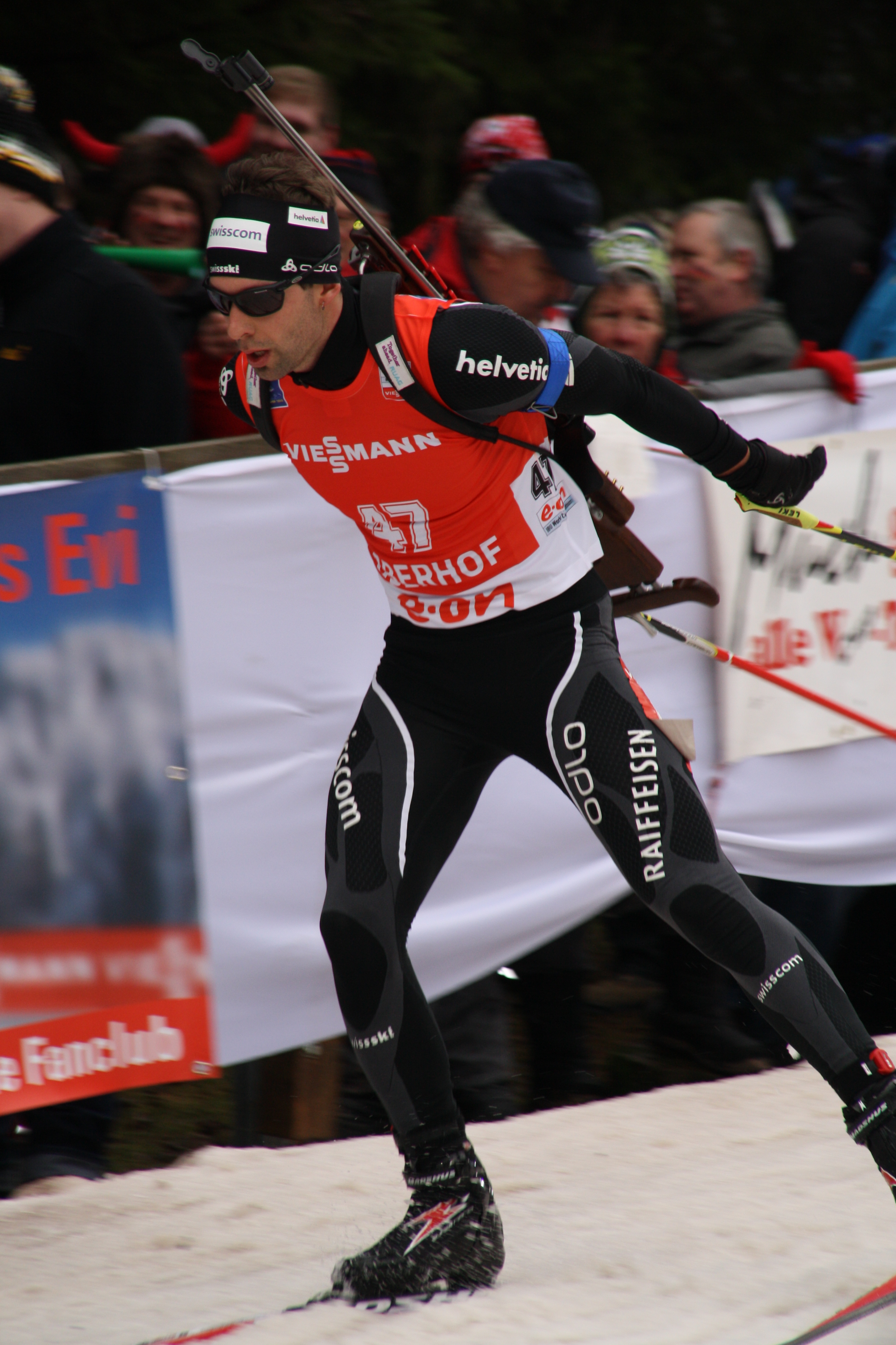 2014-04-01 Biathlon World Cup Oberhof - Mens Pursuit - 47 - Serafin Wiestner