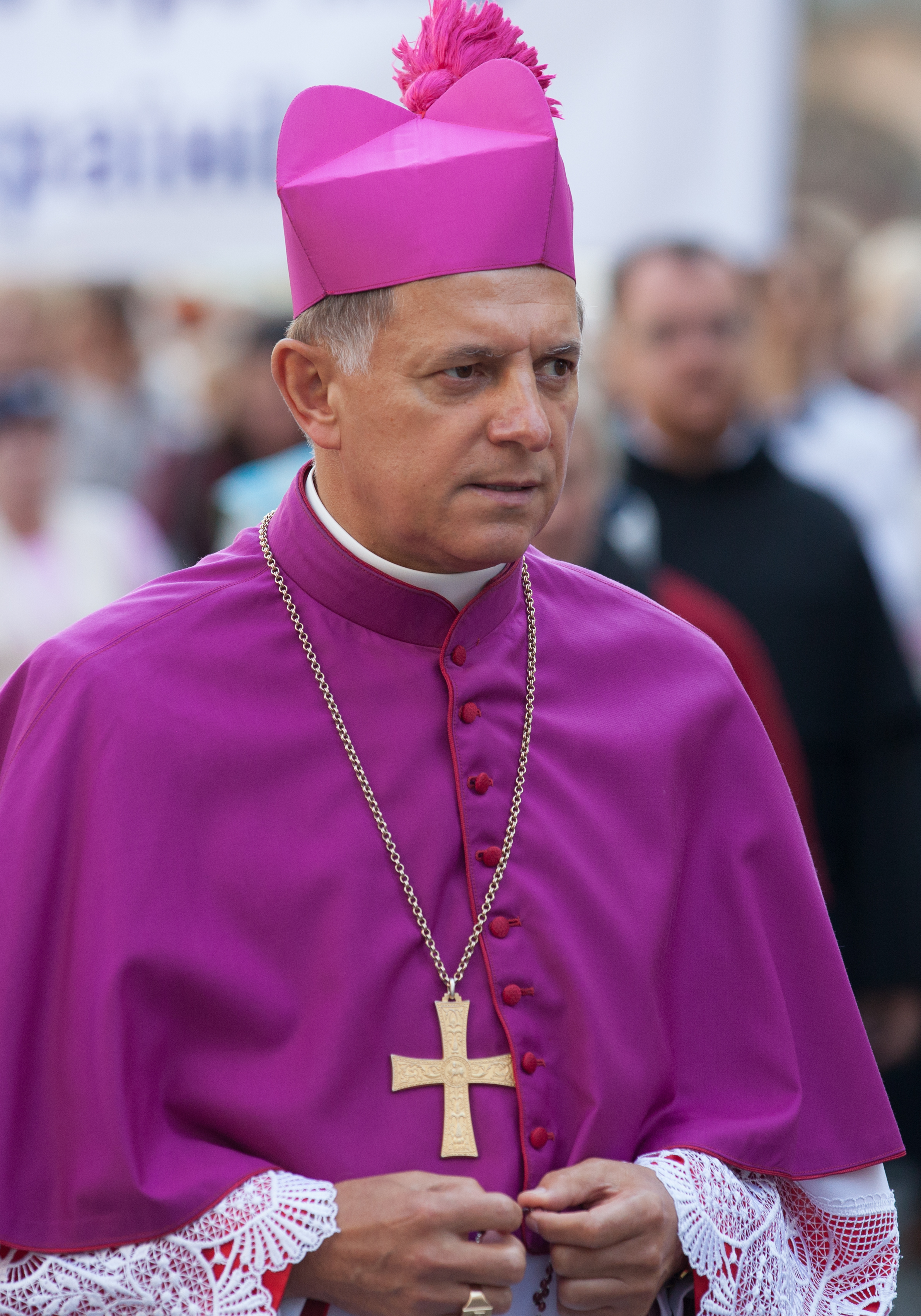 Mieczysław Mokrzycki at a Catholic procession in Lviv, Ukraine in September 2014, picture 6