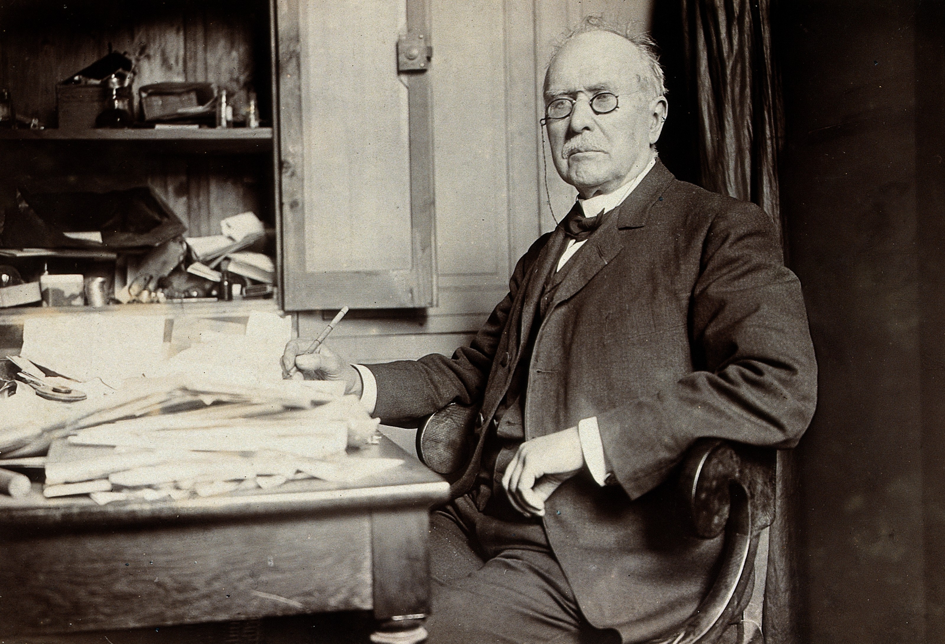 Édouard Branly. Photograph by Dornac. Wellcome V0026089