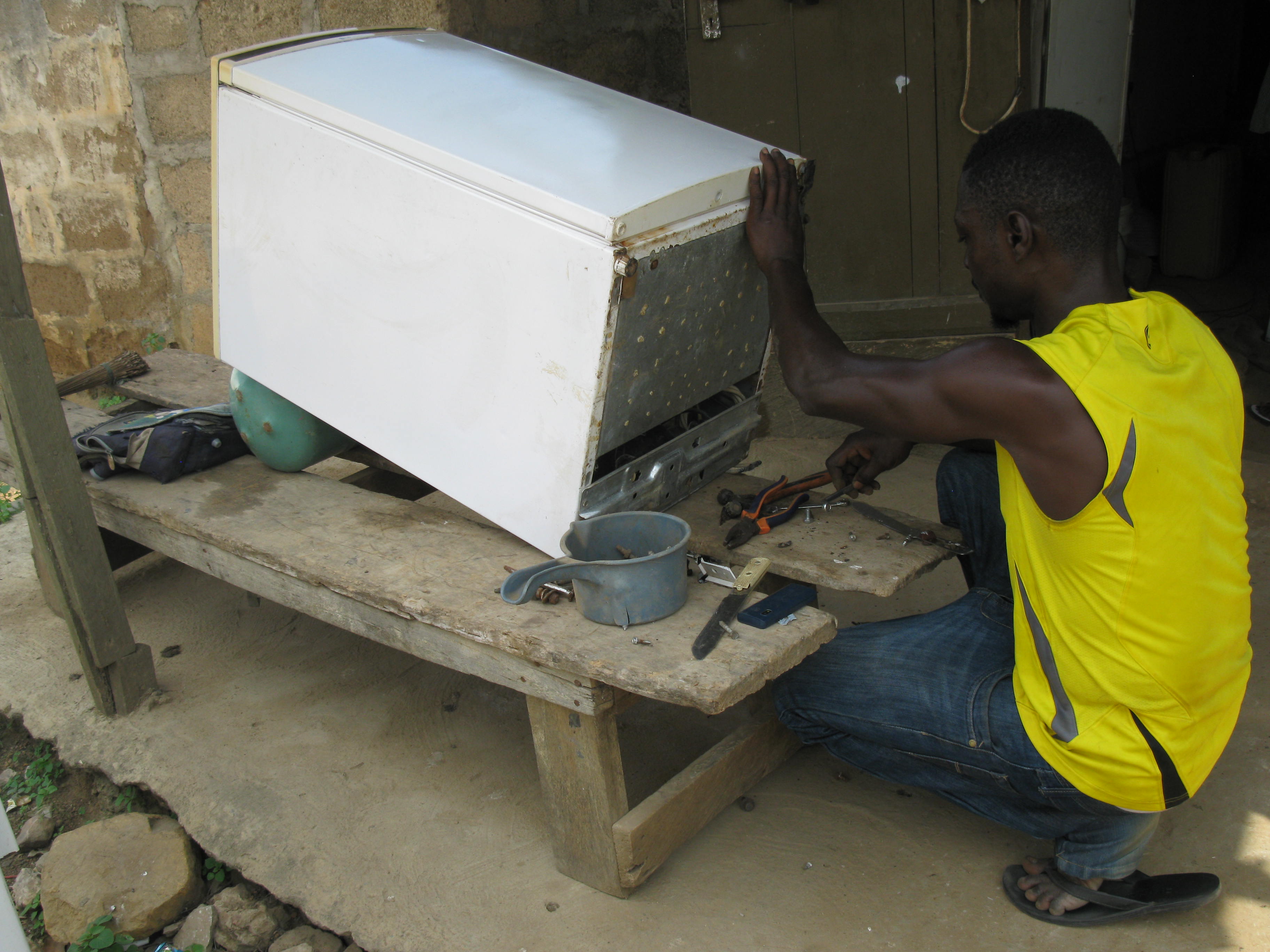 A Ghanaian Fridge Repairer