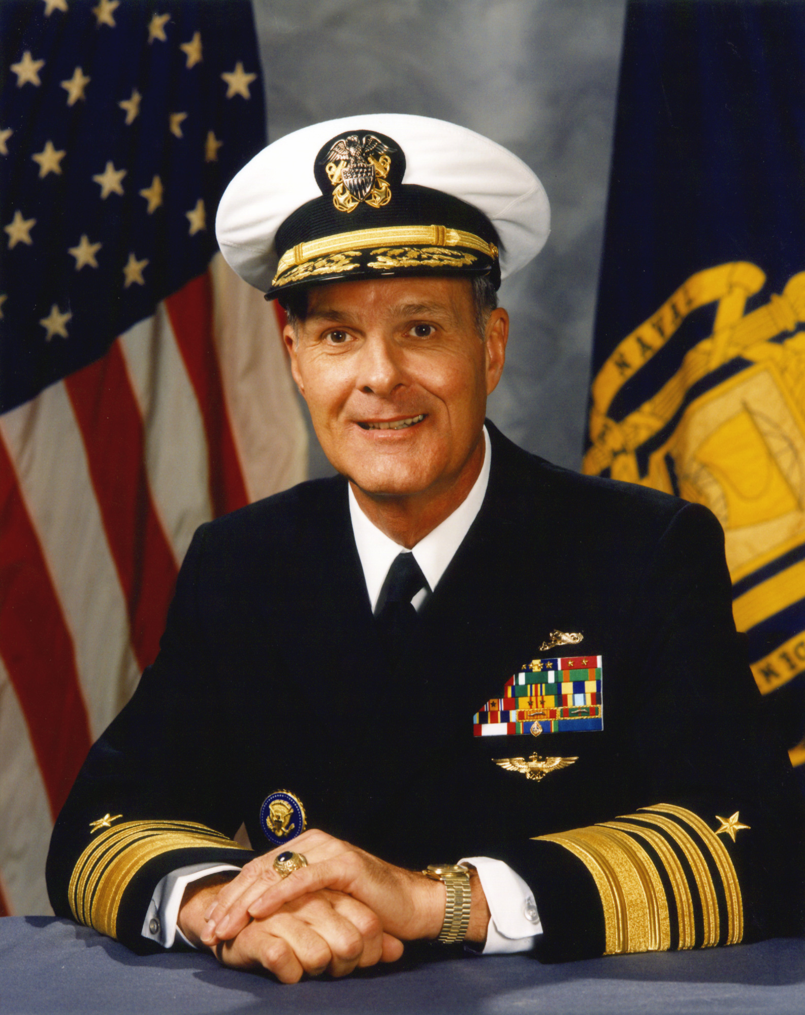 Adm Charles R Larson - official portrait, Superintendent of US Naval Academy