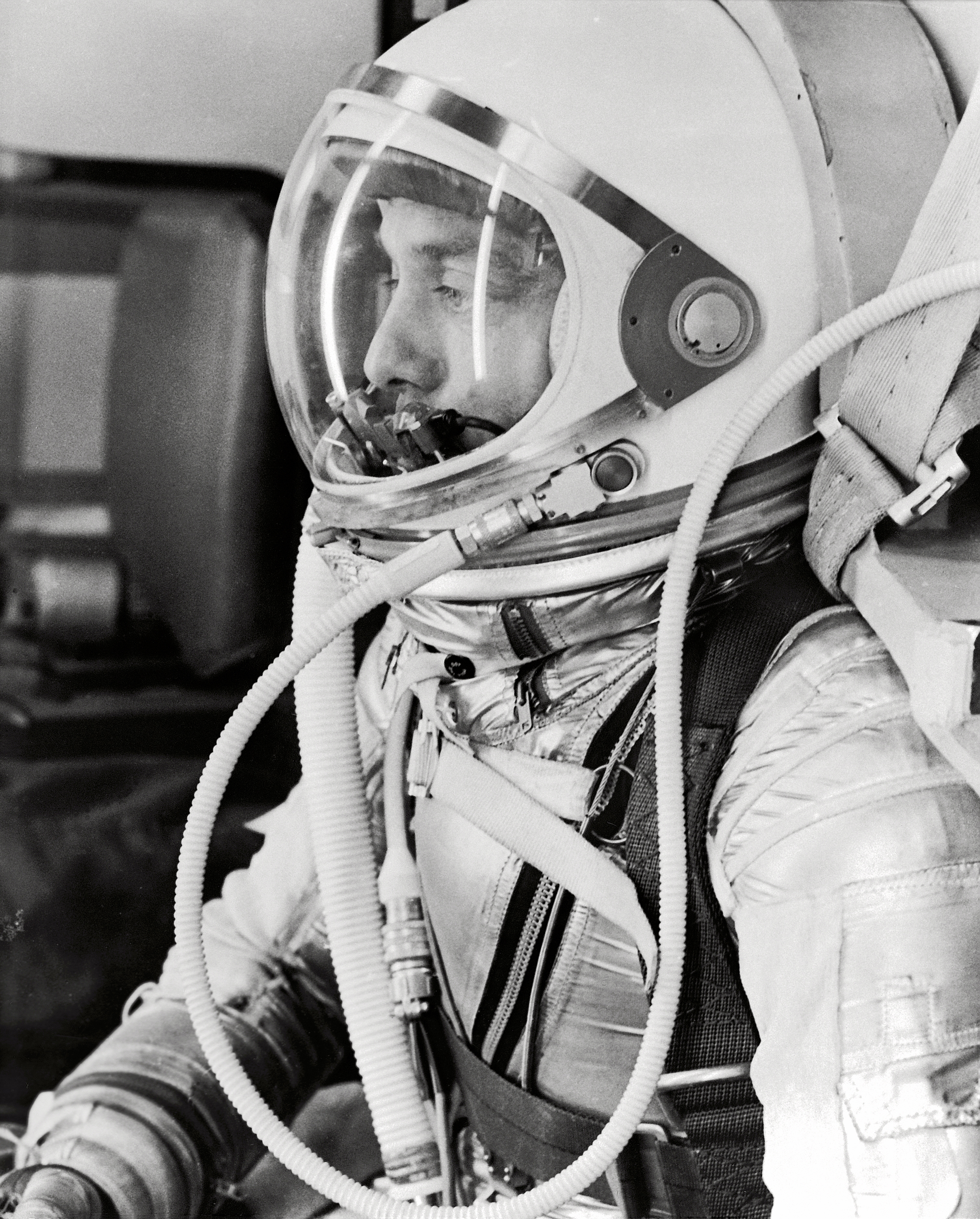 Alan Shepard in Space Suit before Mercury Launch - GPN-2000-001023