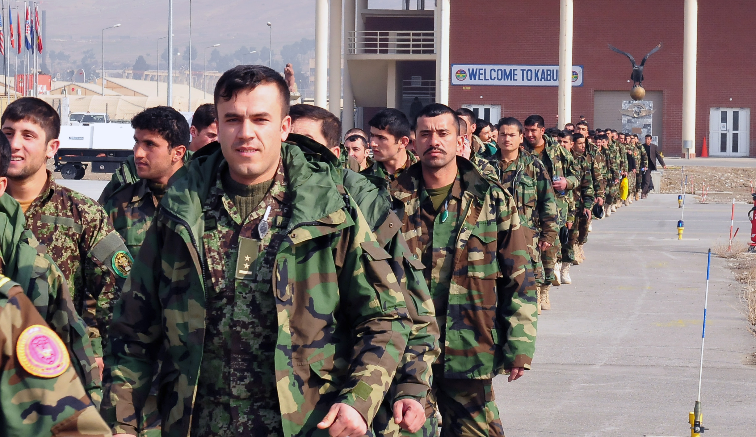ANA soldiers flying to Turkey in 2010