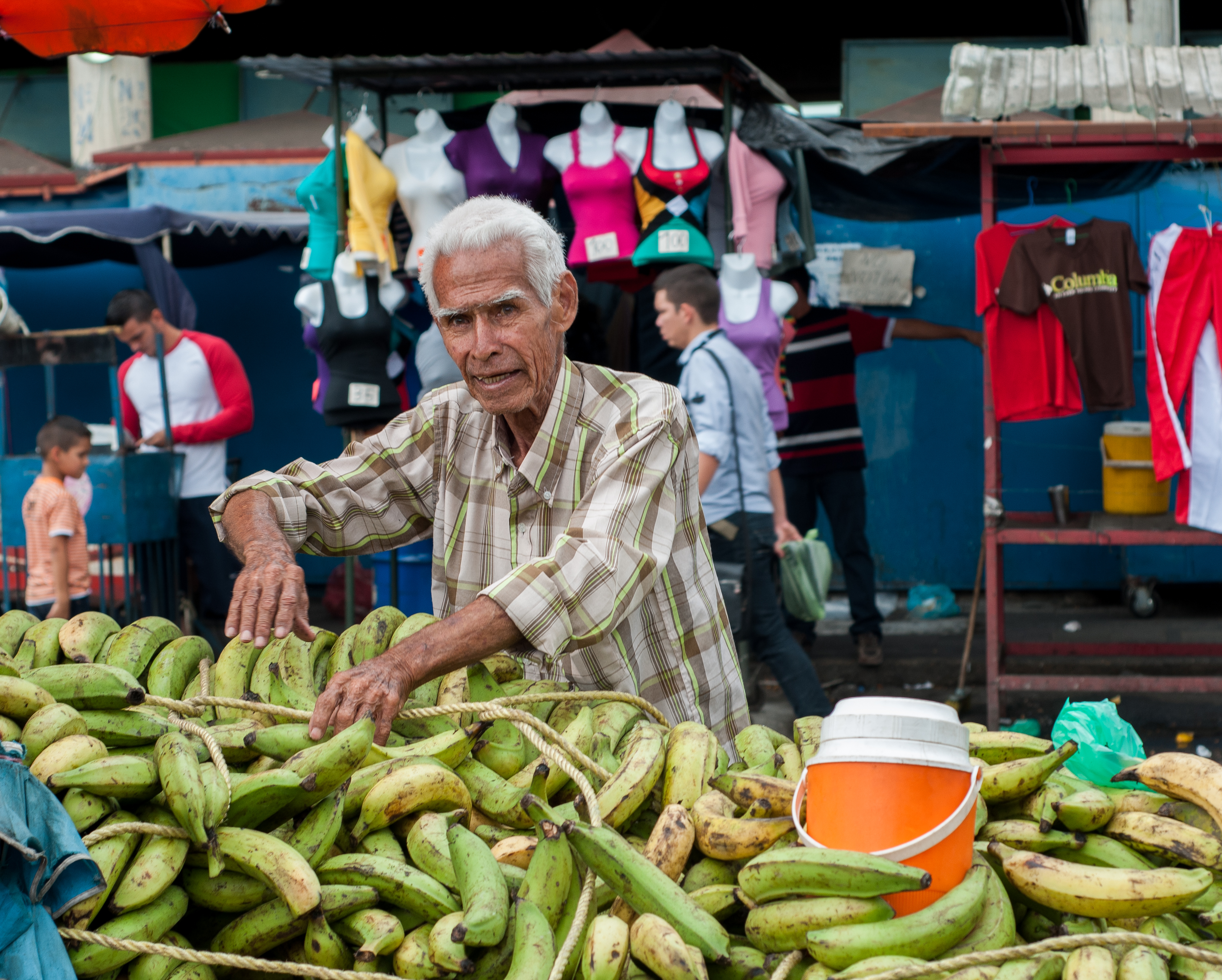 Ancient banana vendor