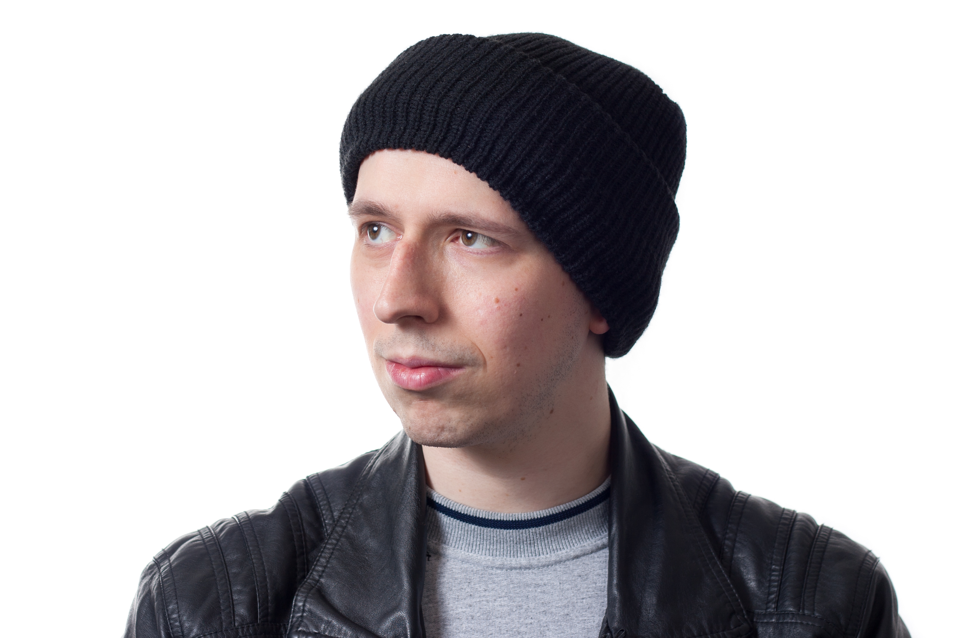 Balaclava 3 hole black rolled up