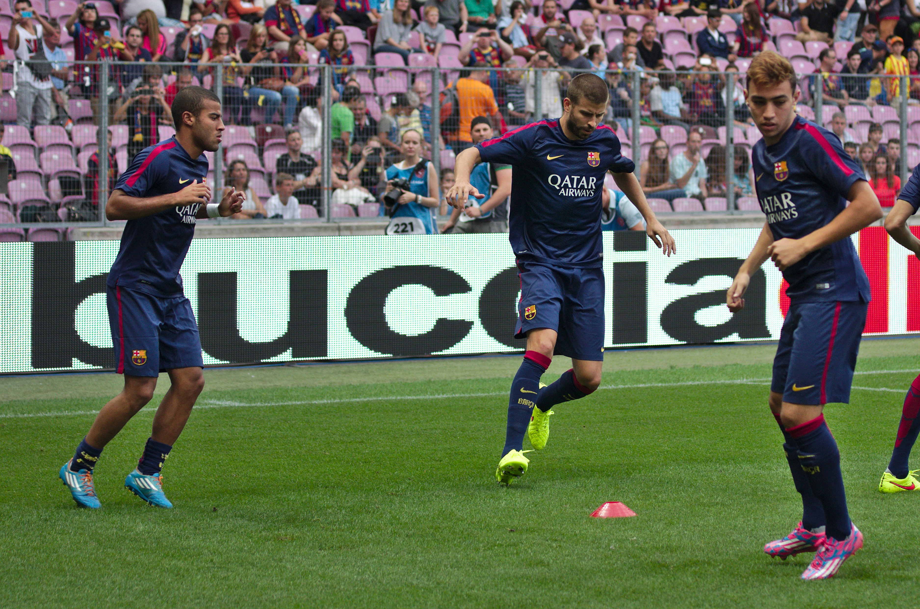 Barça - Napoli - 20140806 - Echauffement