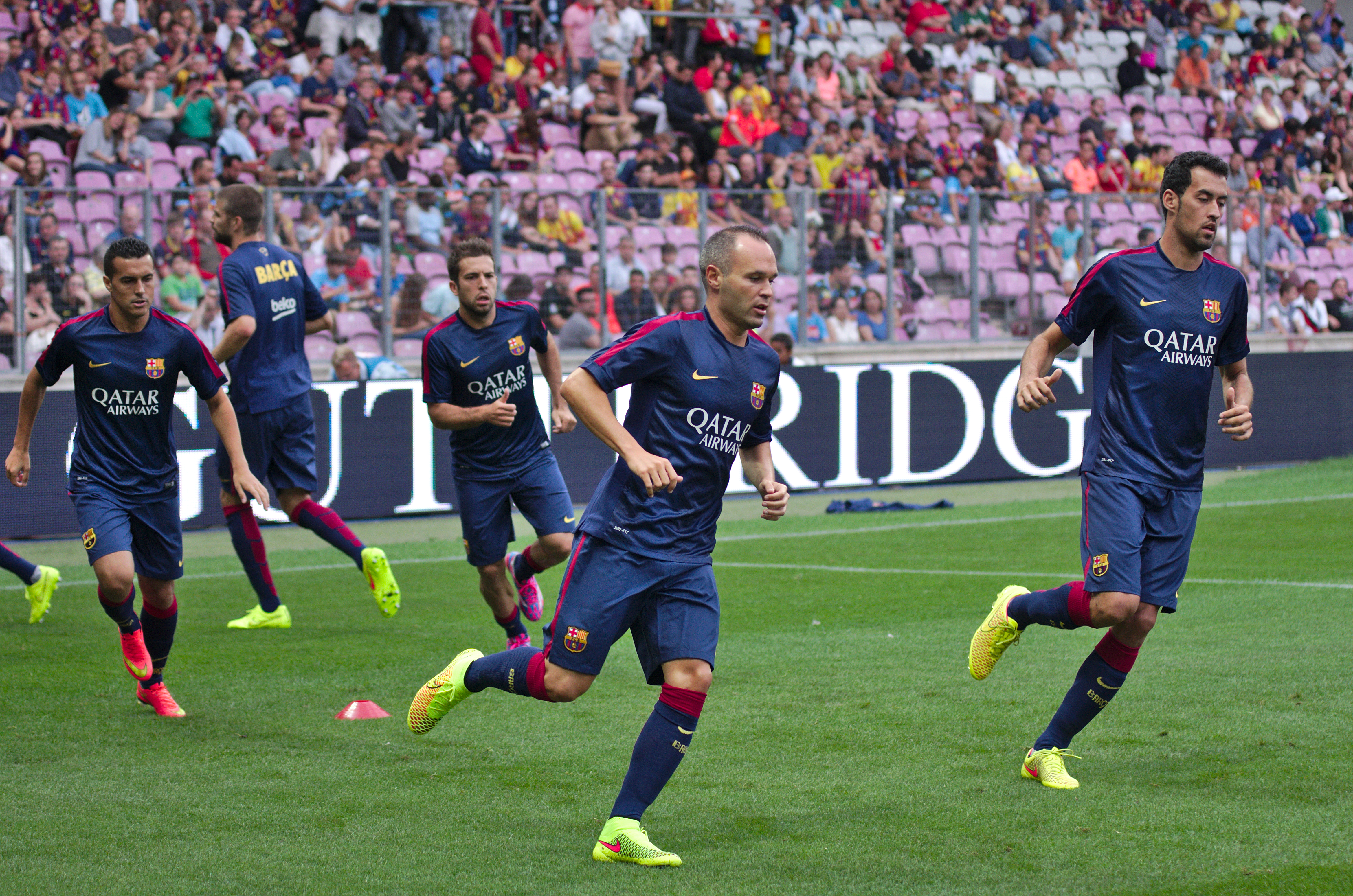 Barça - Napoli - 20140806 - Echauffement 3