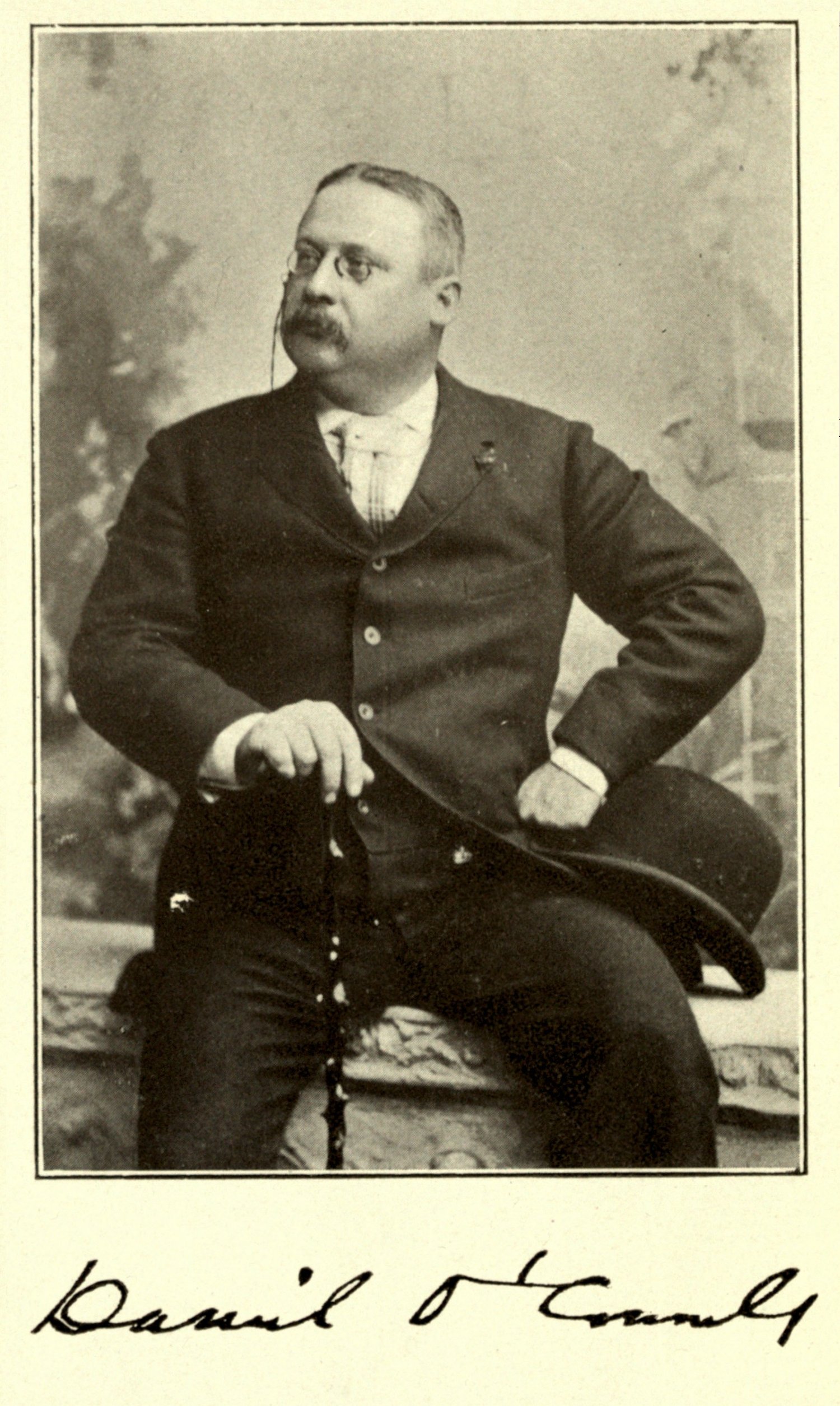 Dan O'Connell, with signature
