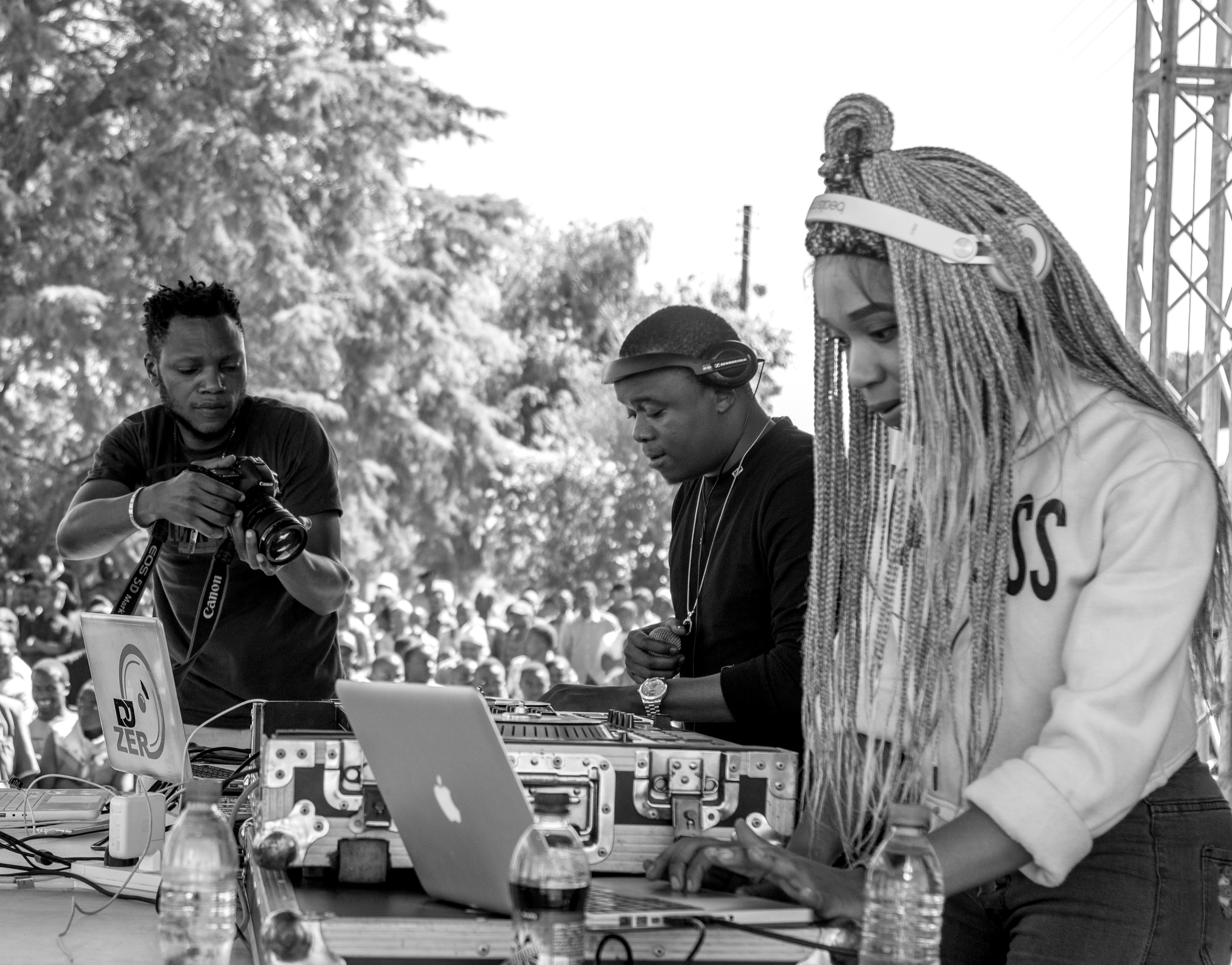 Djs and videographer at work