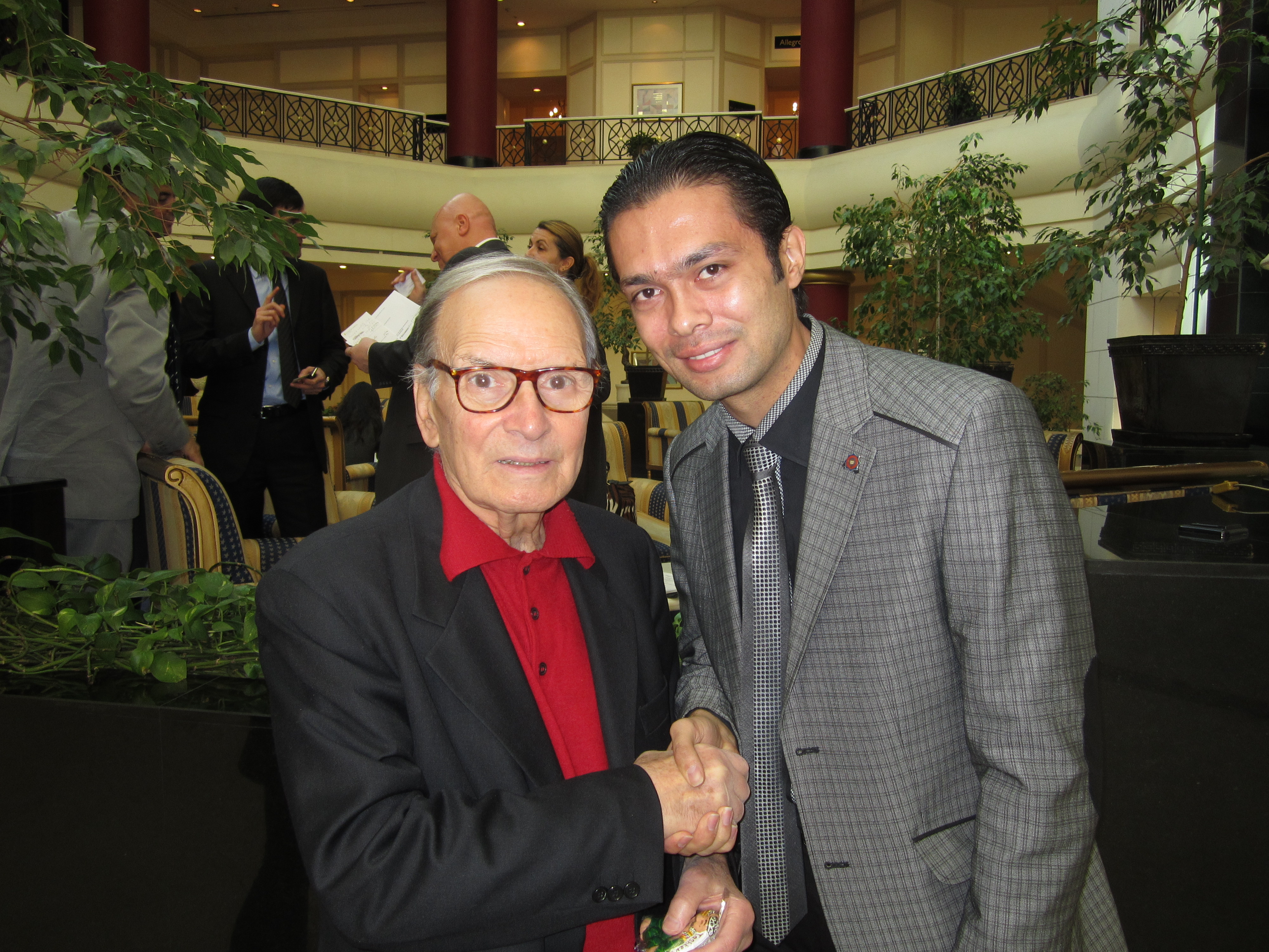 Ennio Morricone and Otabek Mahkamov (10.24.2011)