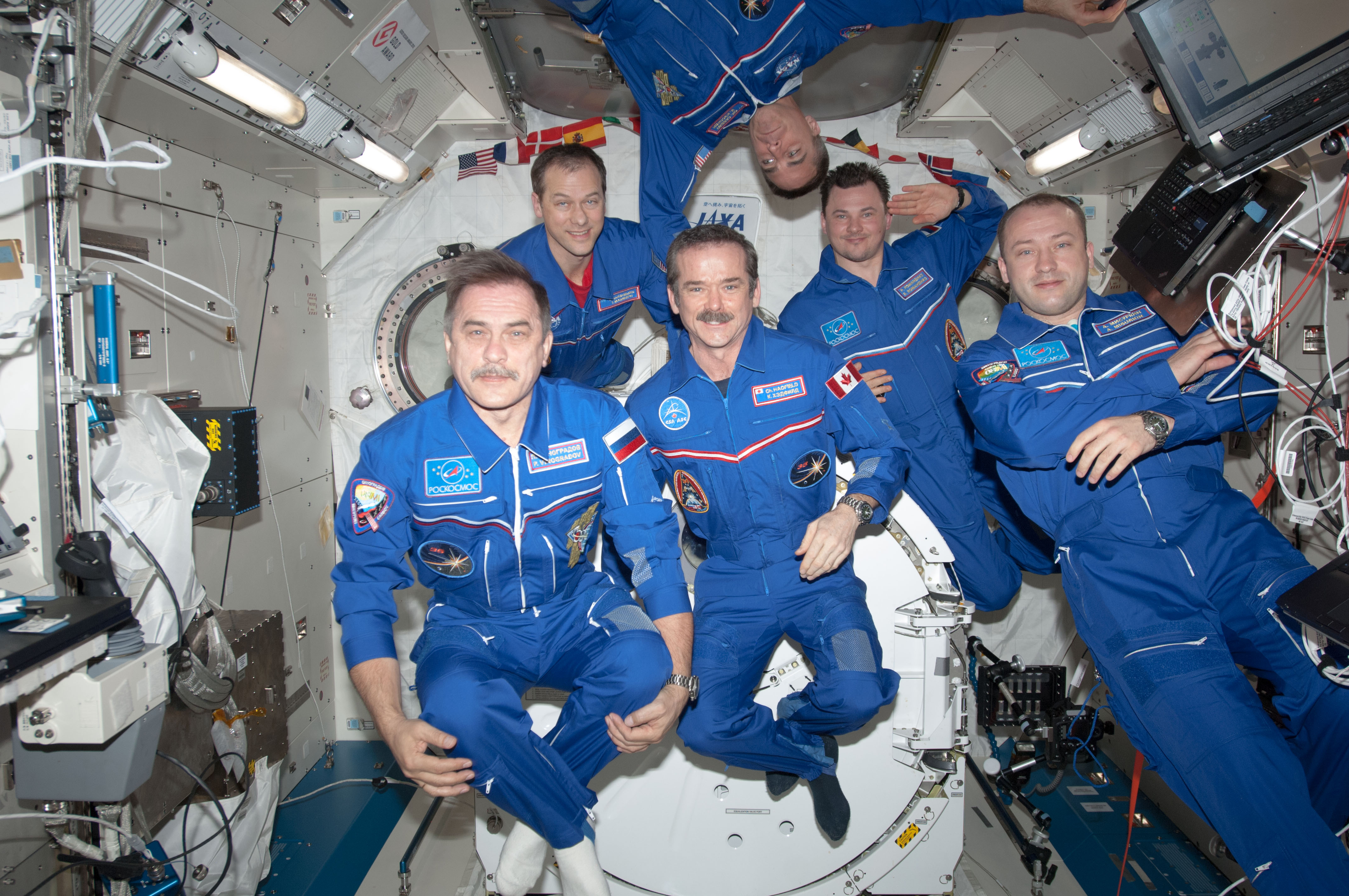Expedition 35 inflight crew portrait
