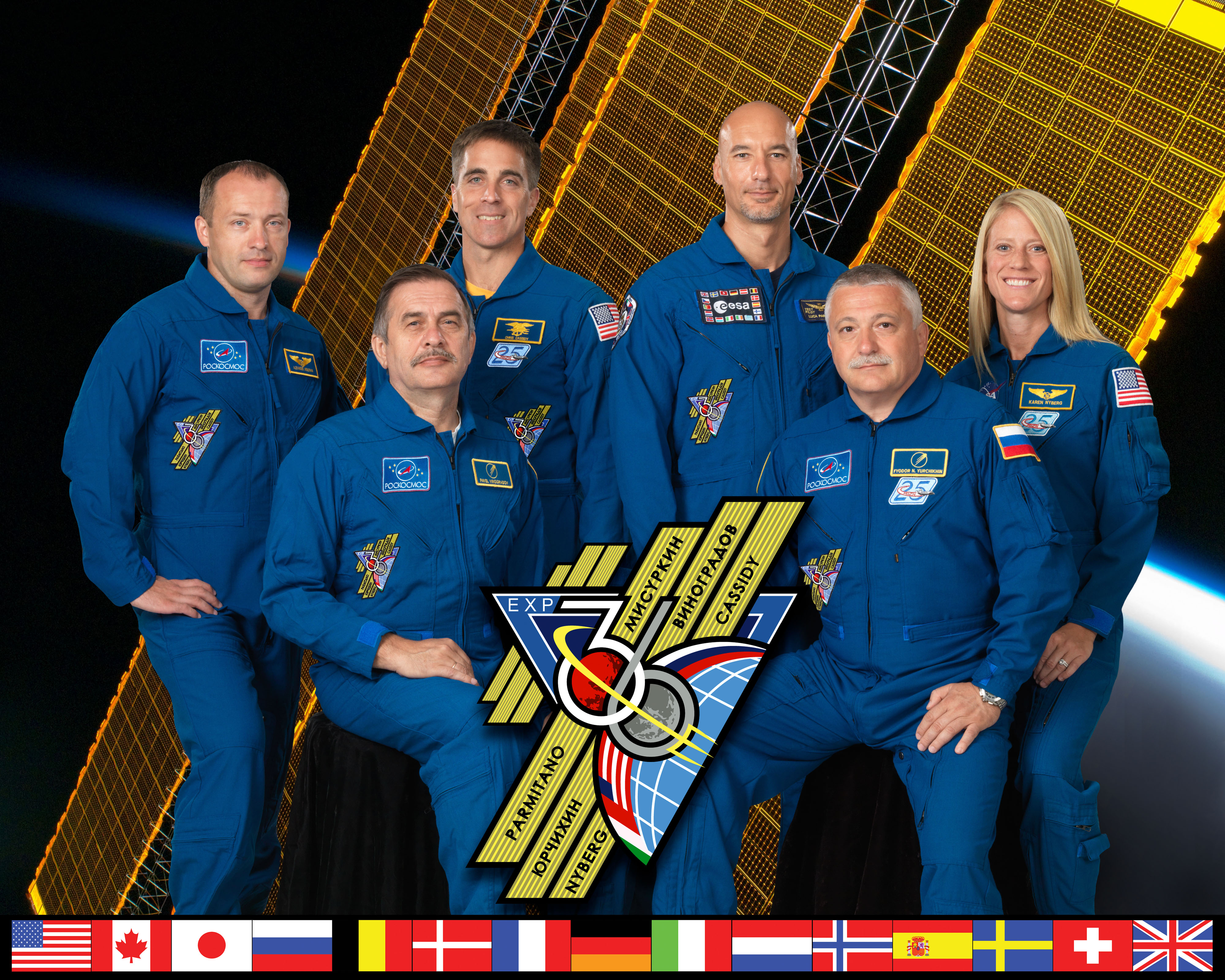Expedition 36 crew portrait