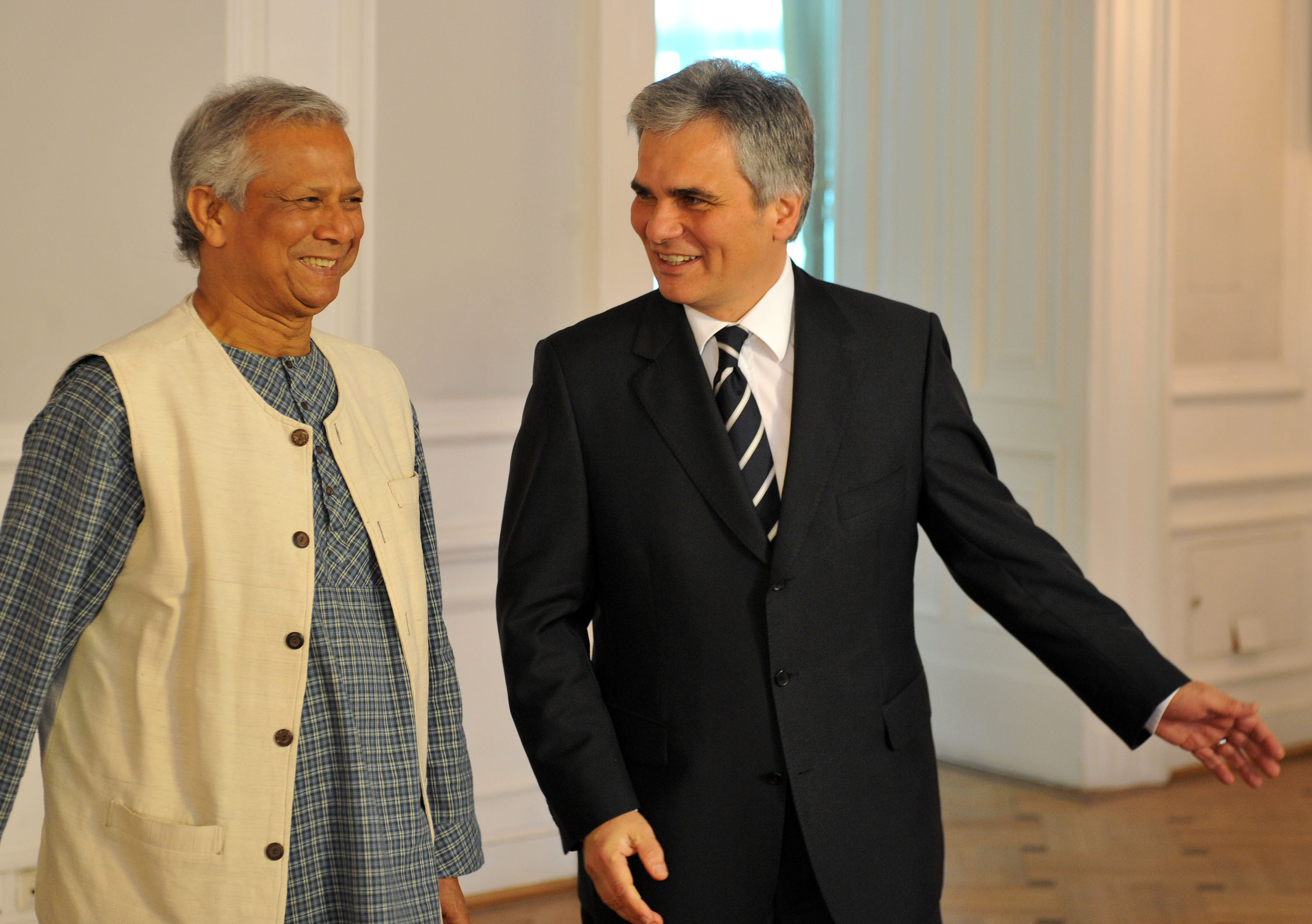 Friedensnobelpreisträger Yunus trifft Bundeskanzler Faymann (3693302913)