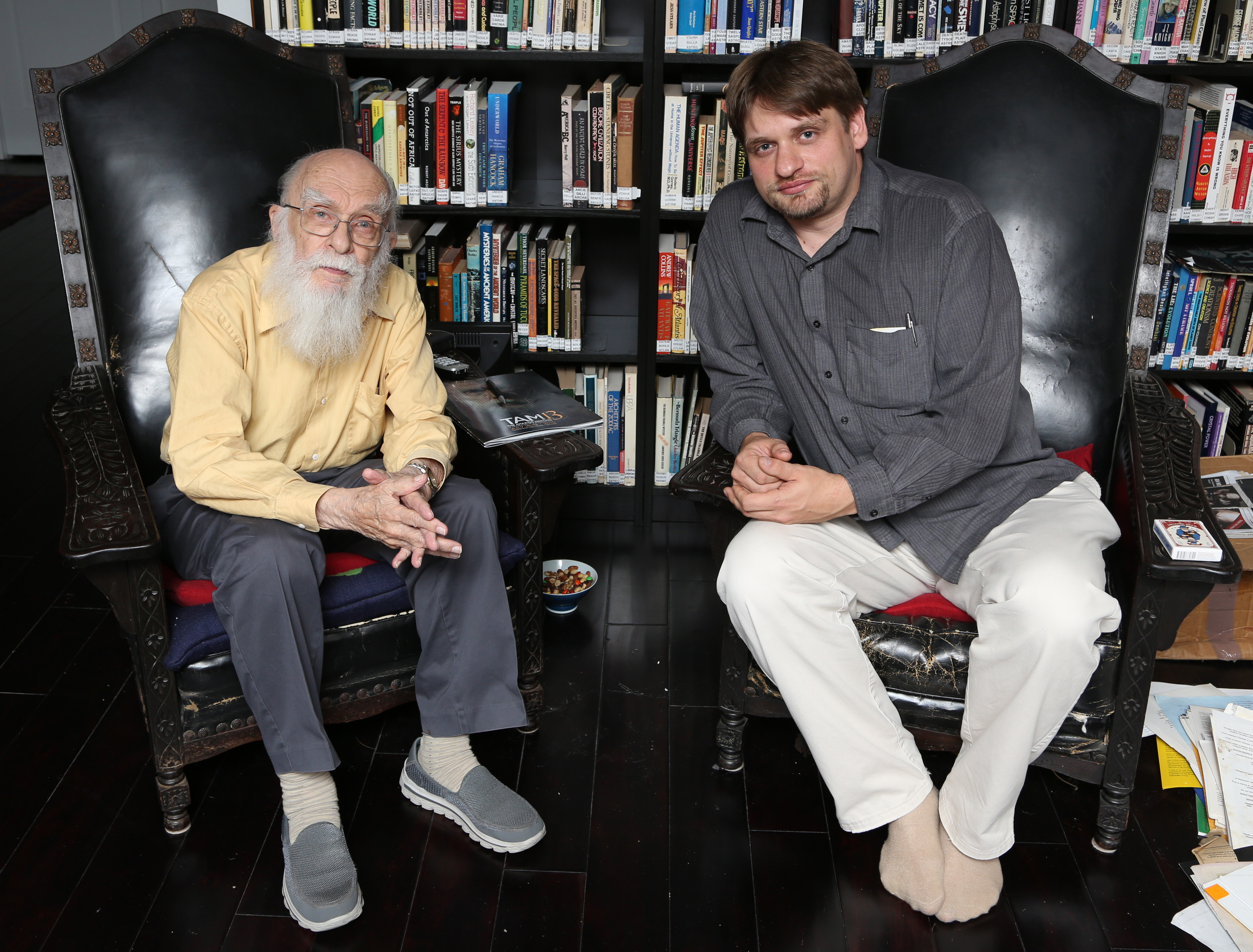 Gabor Furesz with James Randi