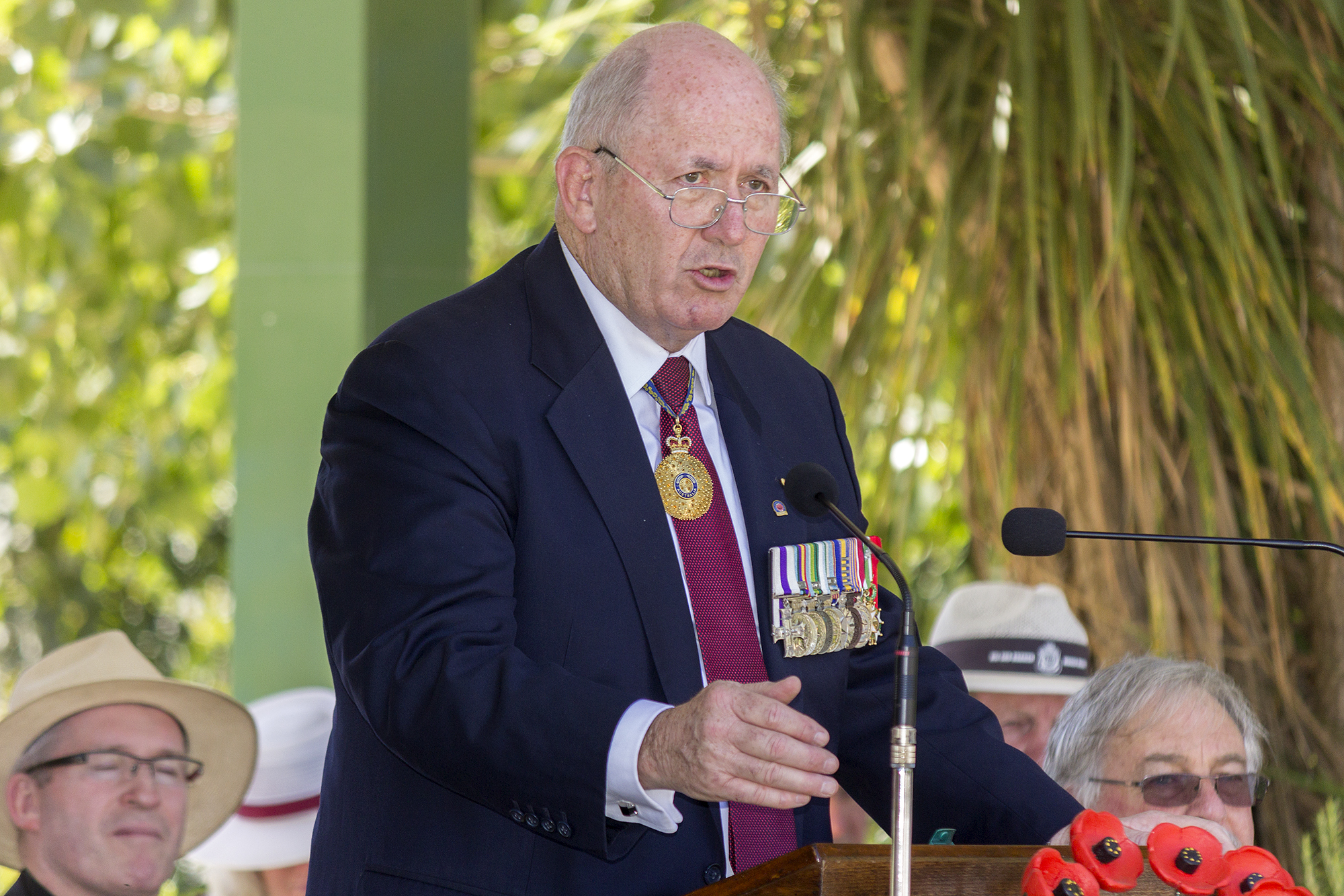General Peter Cosgrove AC MC (Ret'd) giving the address at the Centenary of the Kangaroo March launch (1)