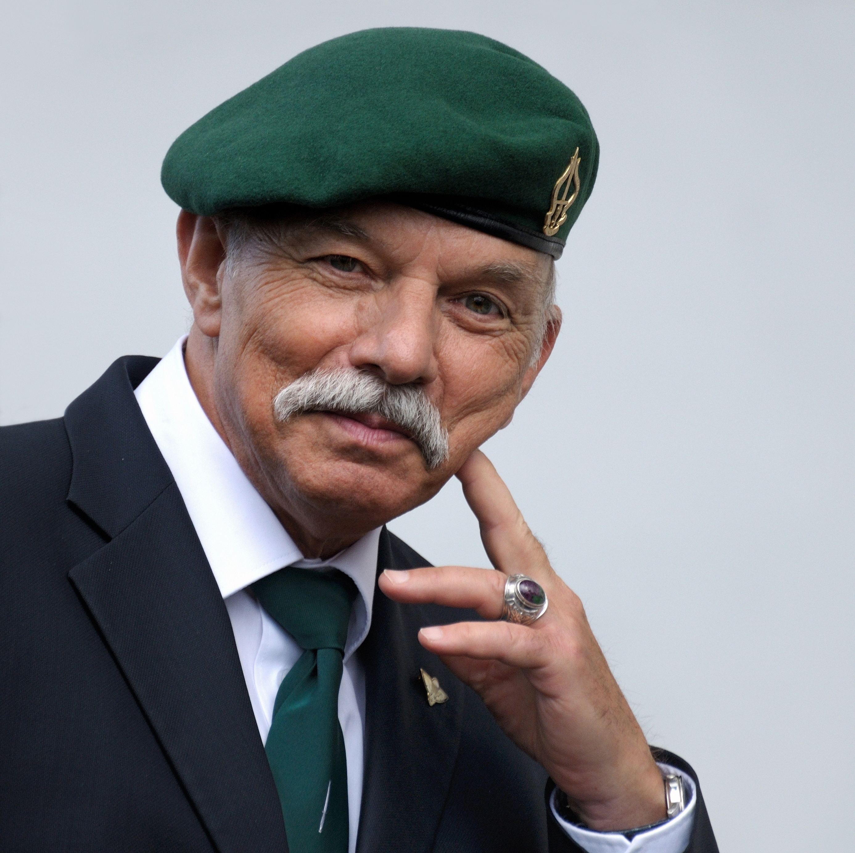 In the mood. Veteran at Belgian National Day. Brussels, 2012
