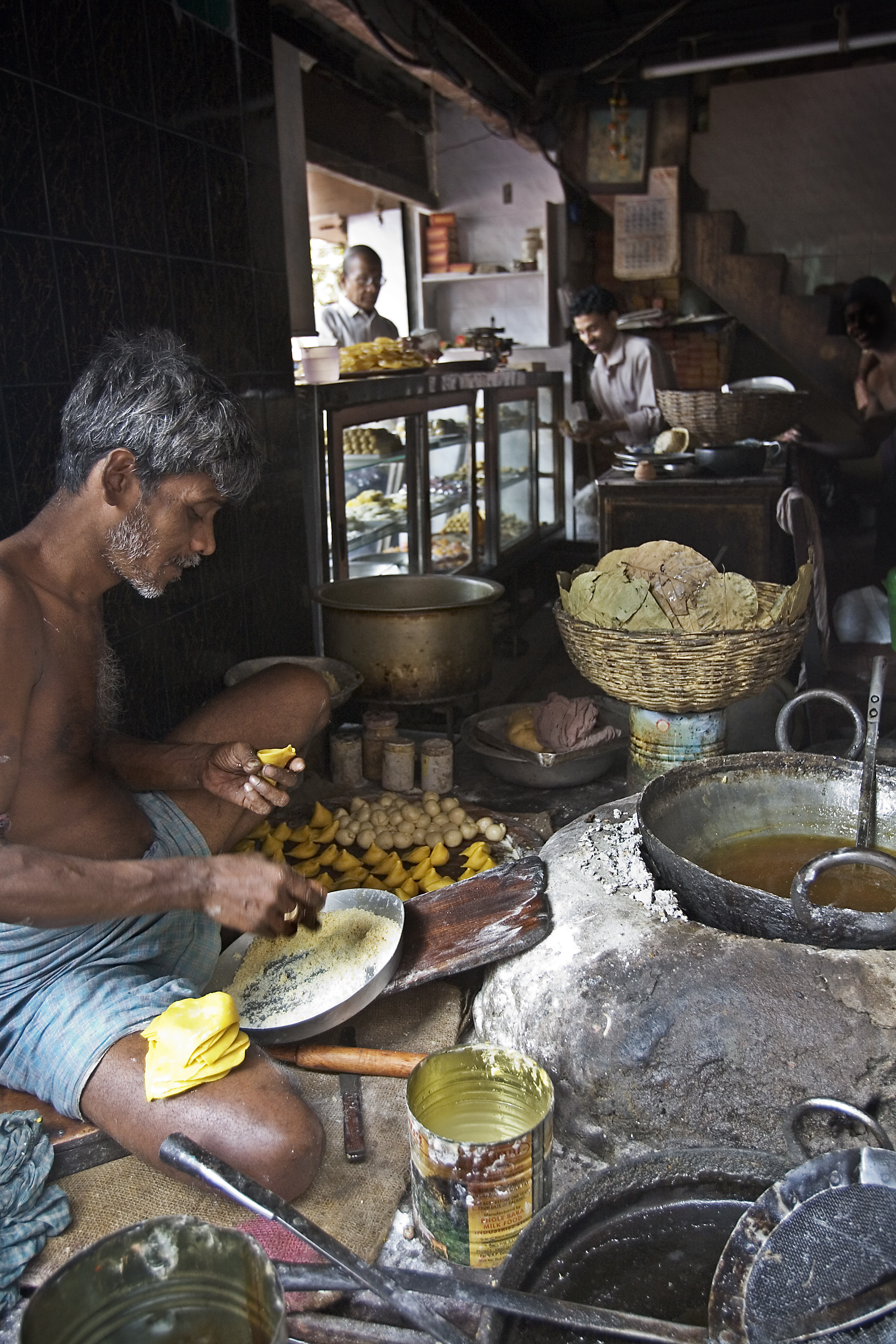 India - Kolkata food stall - 4078