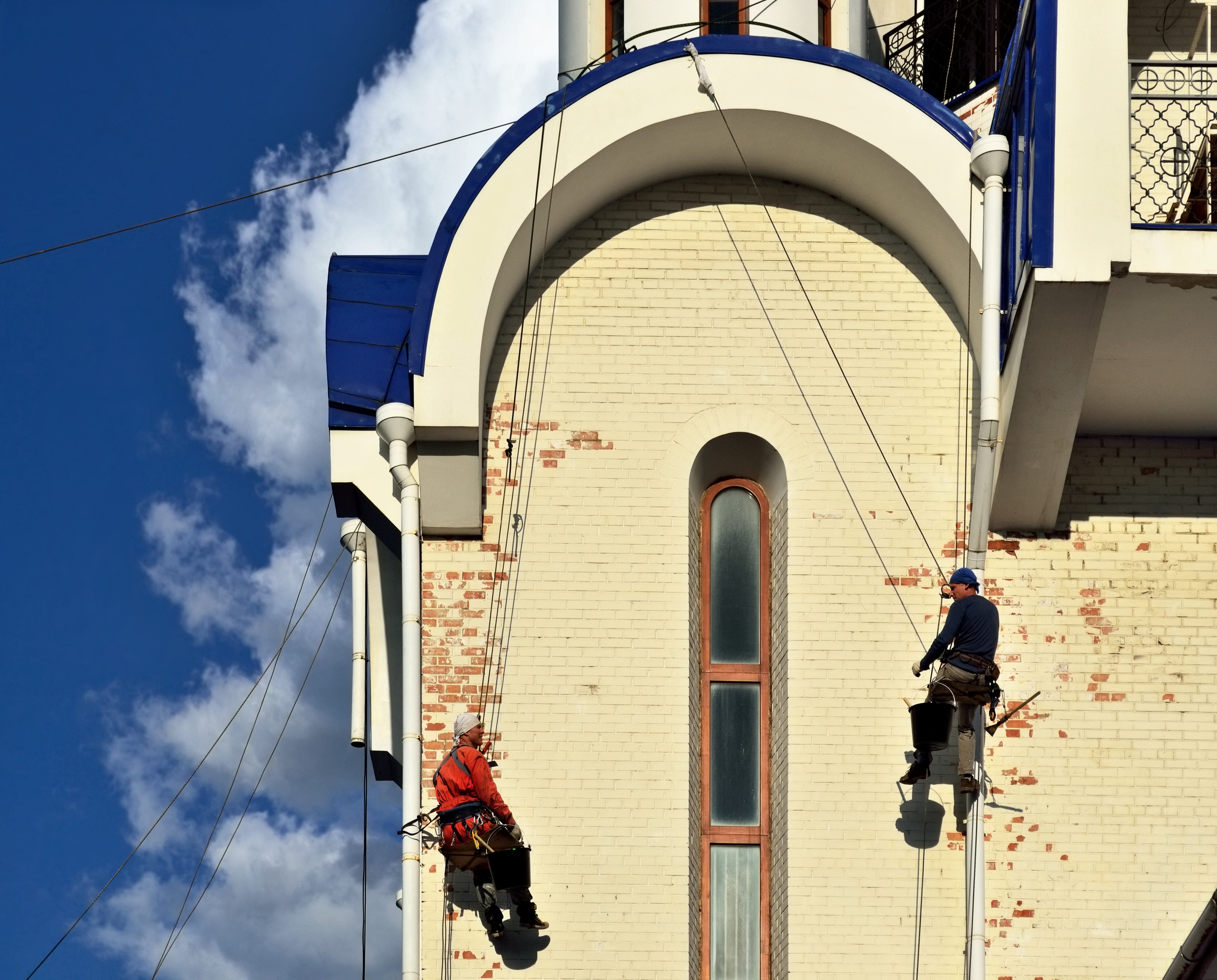 Industrial climbers in Korolyov