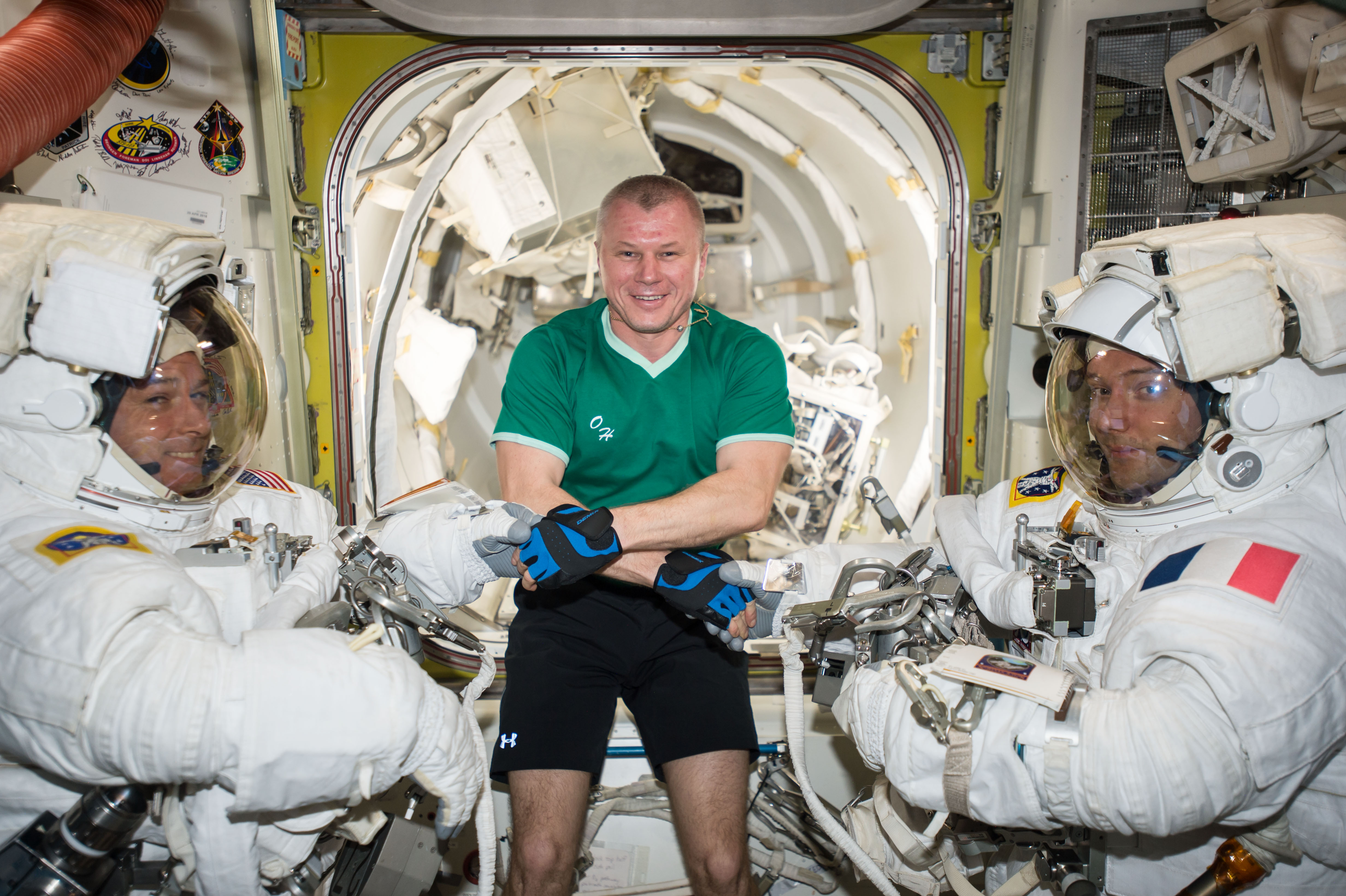 ISS-50 EVA-3 (a) inside the Quest airlock