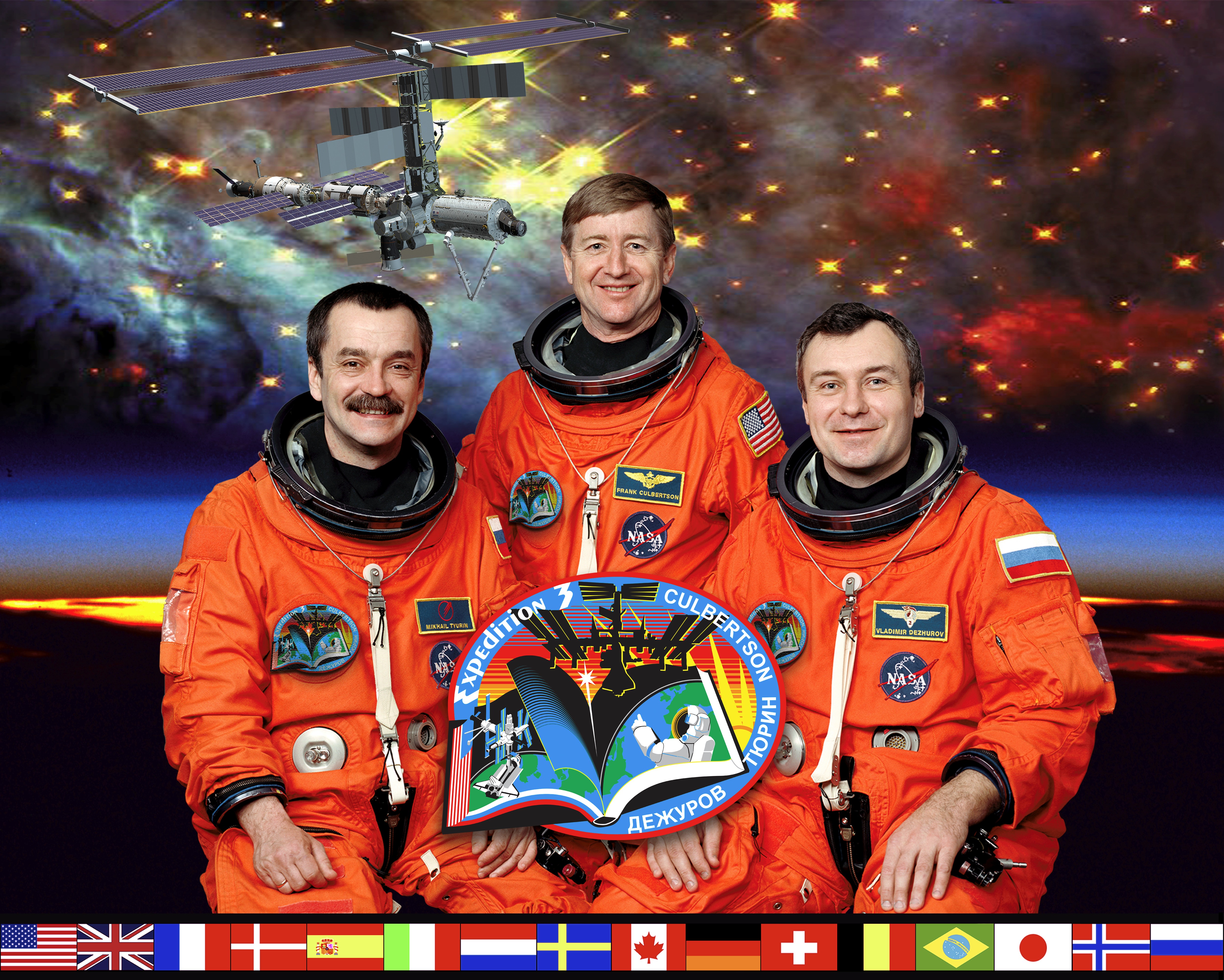 ISS Expedition 3 crew