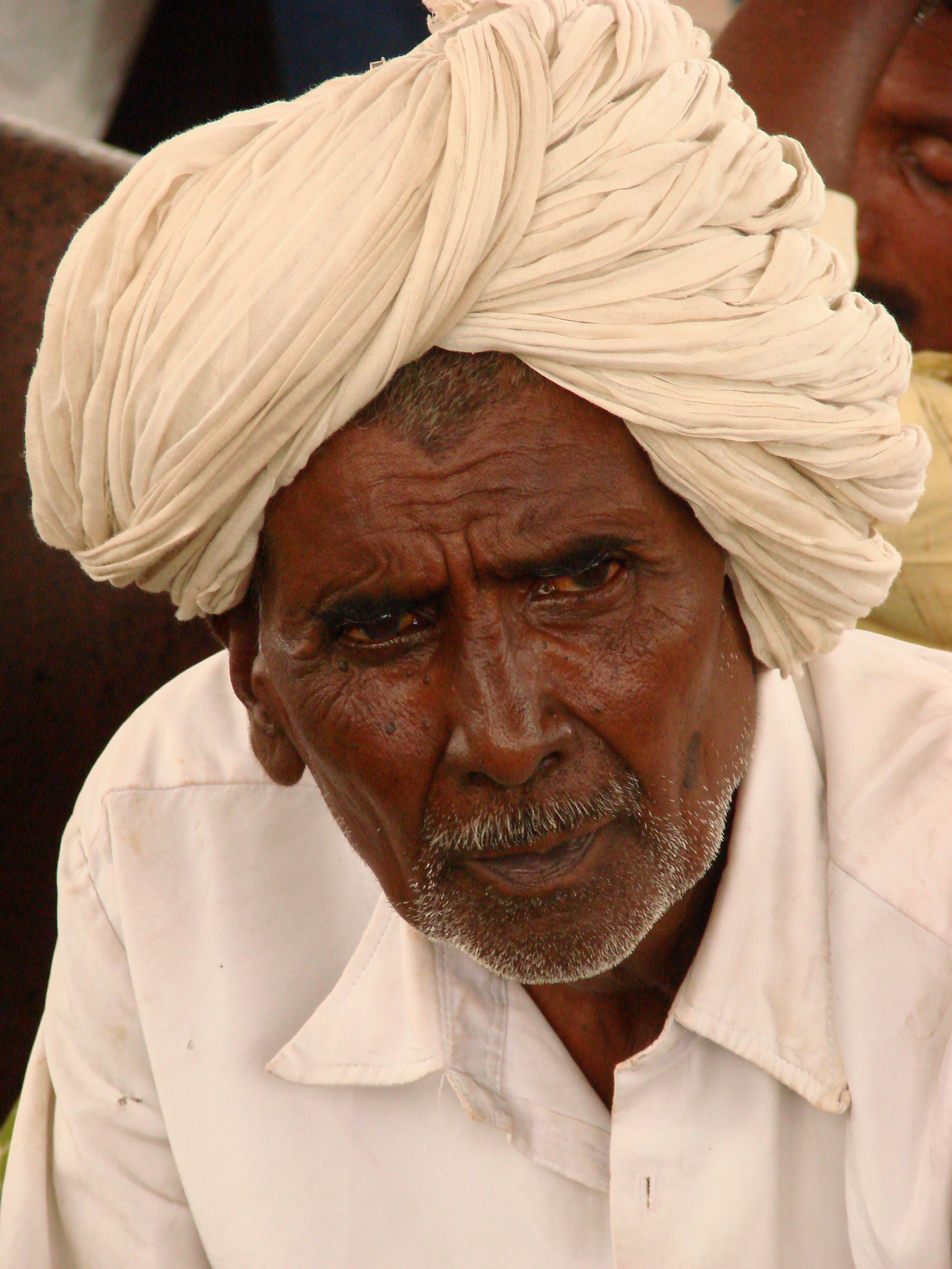 Man at Madgaon Train Station - Near Panaji - Goa - India
