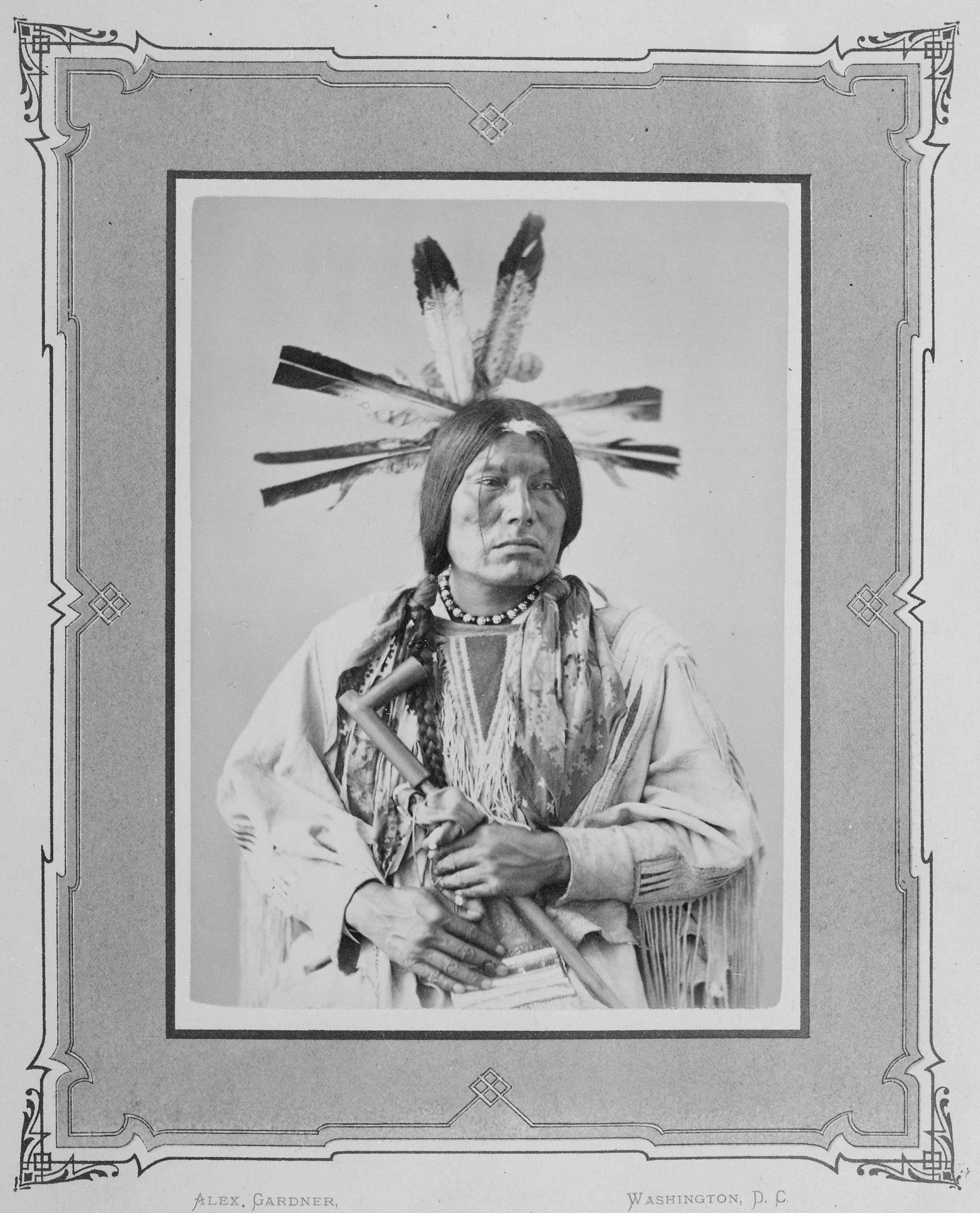 Man Packs The Eagle-Whoe-A-Ke. Cut Head, Sioux, 1872 - NARA - 519026