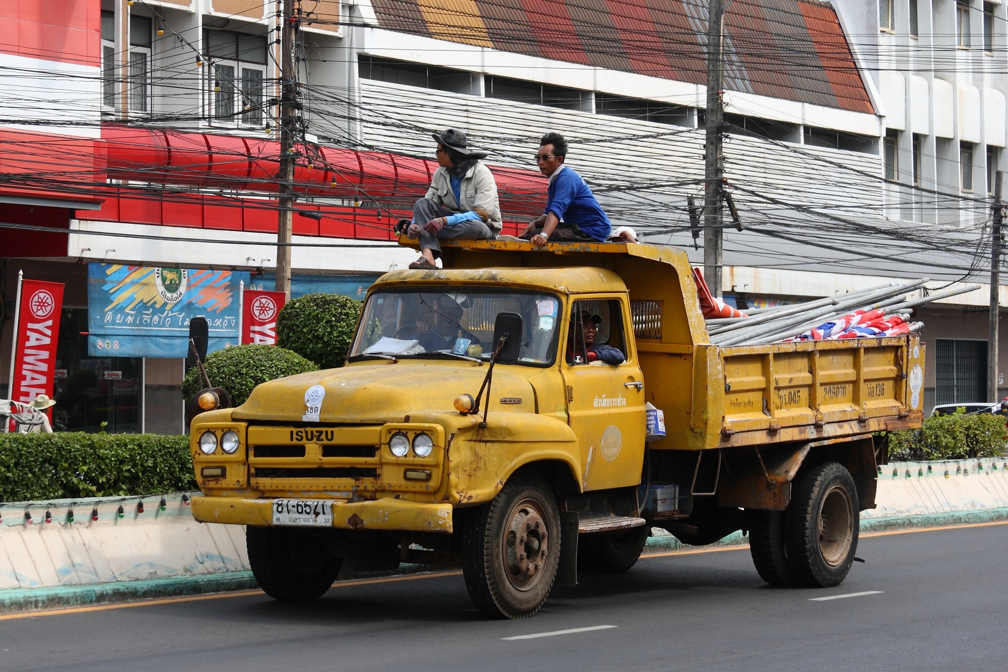 Old Isuzu truck in Ubon Thailand