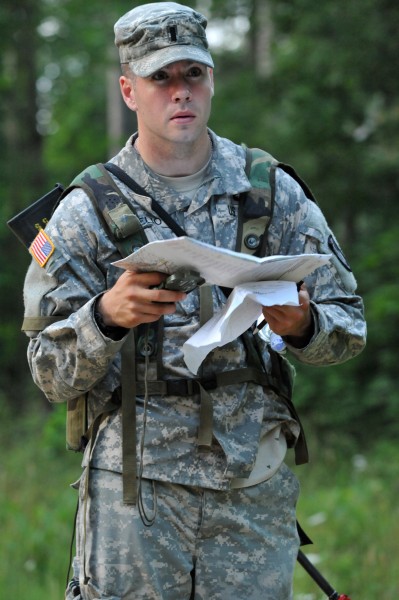 1st Lt. Andrew DAmelio on the land navigation course (7646764706)