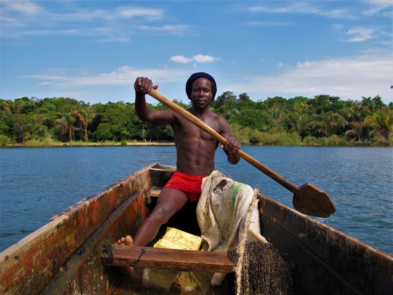 A Fisherman on Lake Victoria, Uganda