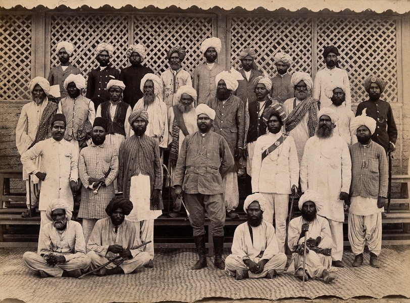 A group of Plague staff, Karachi, India. Photograph, 1897. Wellcome V0029267