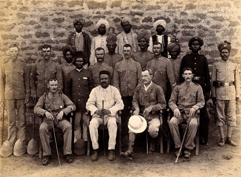 A group of plague staff, part of the Karachi Plague Committe Wellcome V0029259