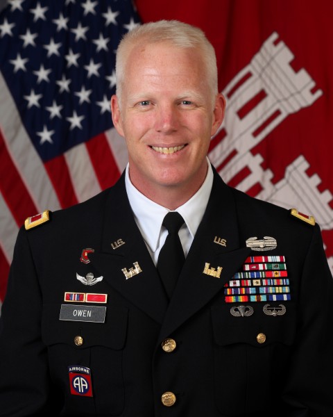 A portrait of U.S. Army Col. Paul E. Owen, commander of the New York District, U.S. Army Corps of Engineers at New York, June 13, 2012 120613-A-WZ074-498