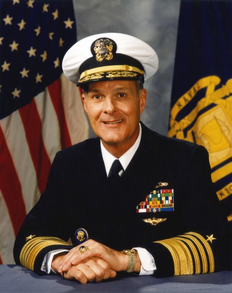 Adm Charles R Larson - official portrait, Superintendent of US Naval Academy