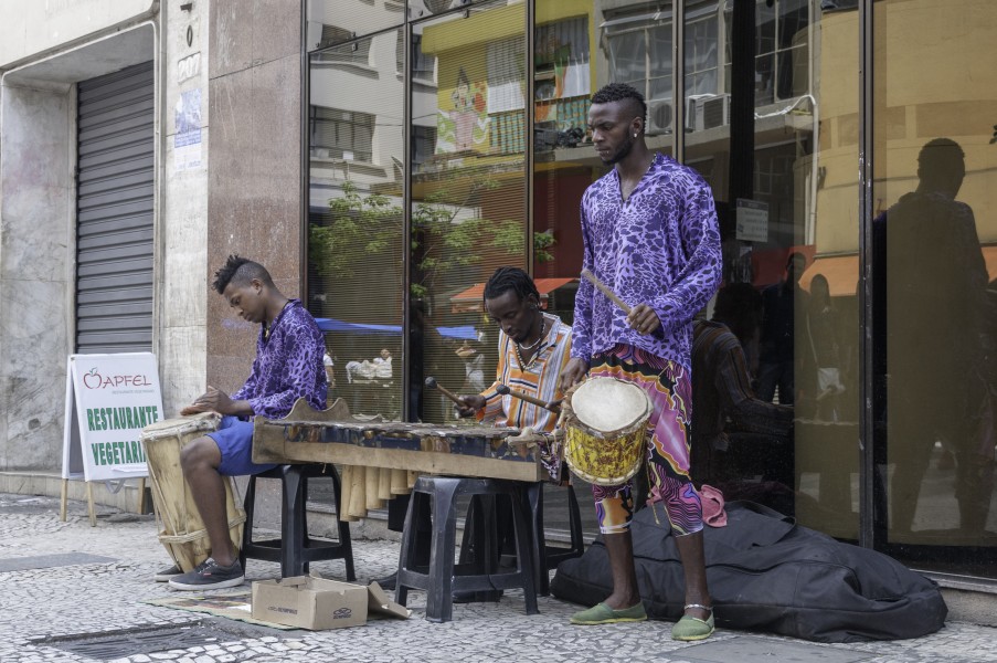 African Music in São Paulo street