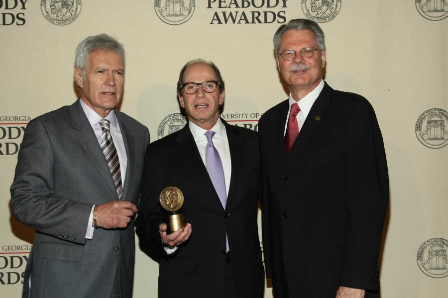 Alex Trebek, Harry Friedman, and Horace Newcomb, May 2012 (11)
