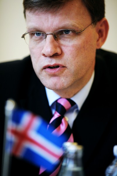 Arni M. Mathiesen, finansminister Island, under sessionen i Kopenhamn 2006