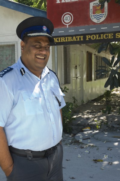 Australian Scholarship recipient Commissioner of Police Ioeru Tokantetaake. Kiribati 2007. Photo- Lorrie Graham (10674955114)