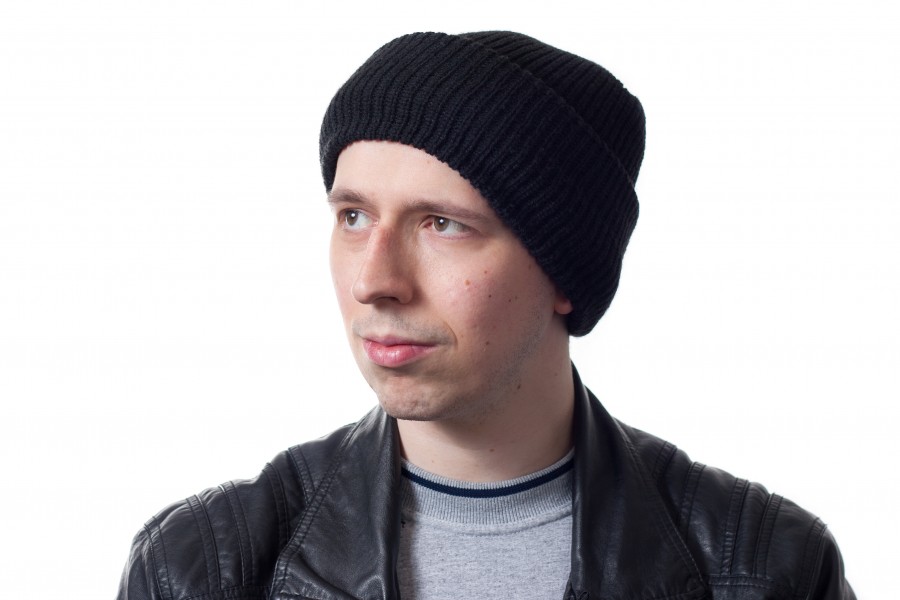 Balaclava 3 hole black rolled up