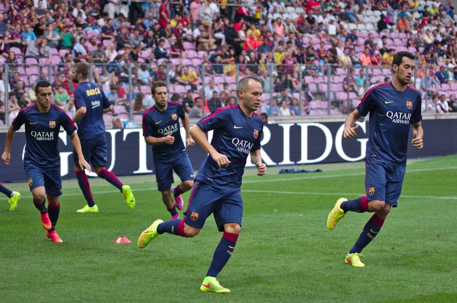 Barça - Napoli - 20140806 - Echauffement 3