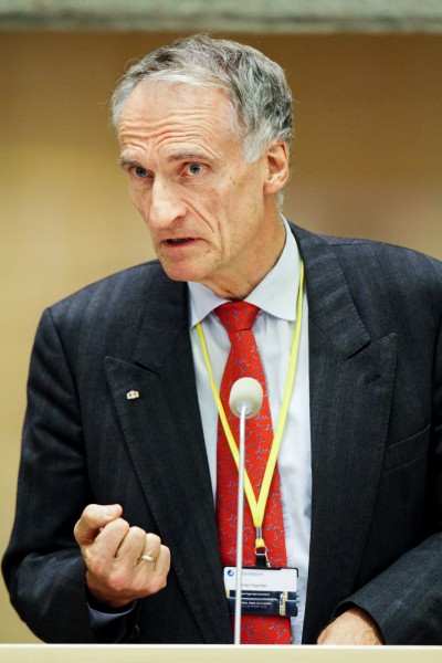 Bertel Haarder, samarbetsminister Danmark, vid Nordiska Radets session i Stockholm