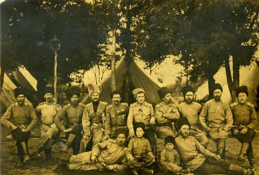 Cossacks. May 5, 1916. Goryachy Klyuch. Russian Empire