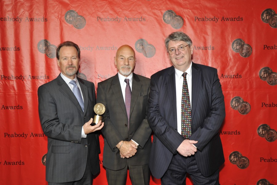 David Horn, Patrick Stewart and John Wyver, May 2011 (3)