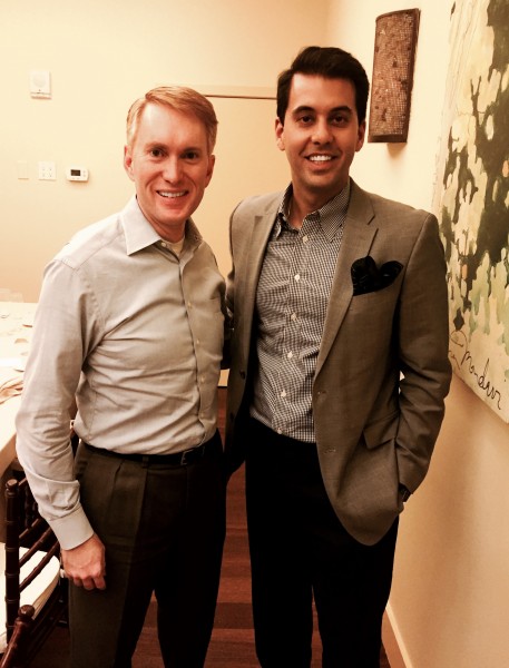 Dr. Nikan Khatibi and US Senator Lankford