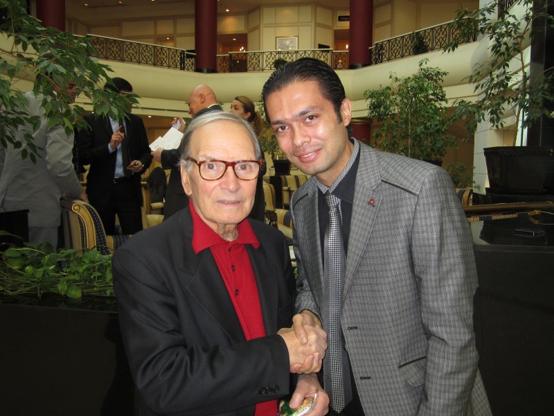 Ennio Morricone and Otabek Mahkamov (10.24.2011)