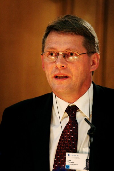 Finlands statsminister Matti Vanhanen under Nordiska radets session i Stockholm