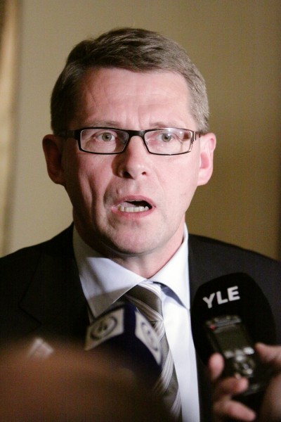 Finlands statsminister Matti Vanhanen vid Nordiska radets session i Helsingfors 2008-10-27