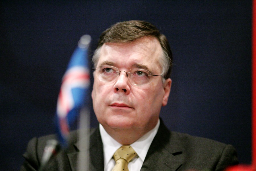 Geir H. Haarde, statsminister Island, under statsministermotet pa sessioen i Kopenhamn 2006