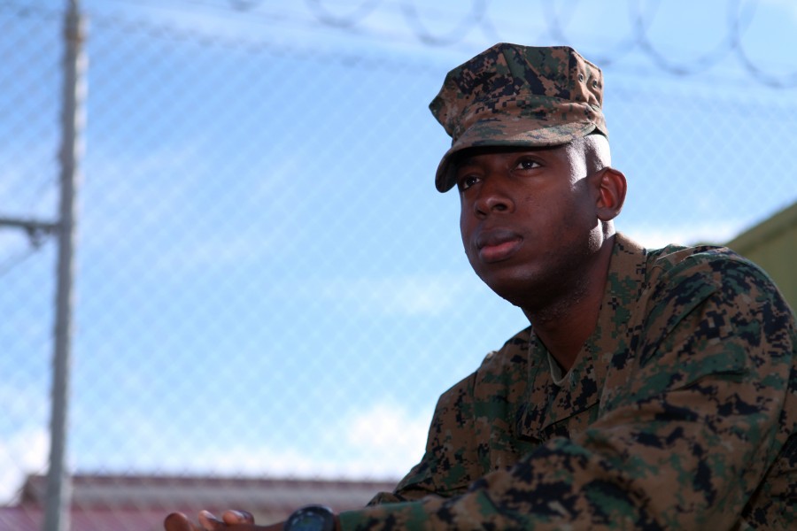 Haitian born Marine calls America home 111212-M-KW153-060