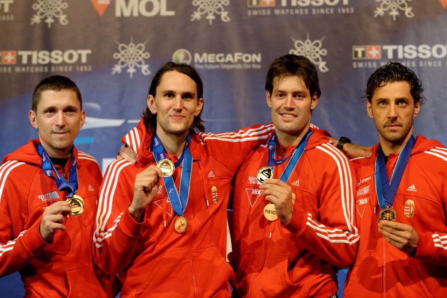 Hungary podium team 2013 Fencing WCH t221510
